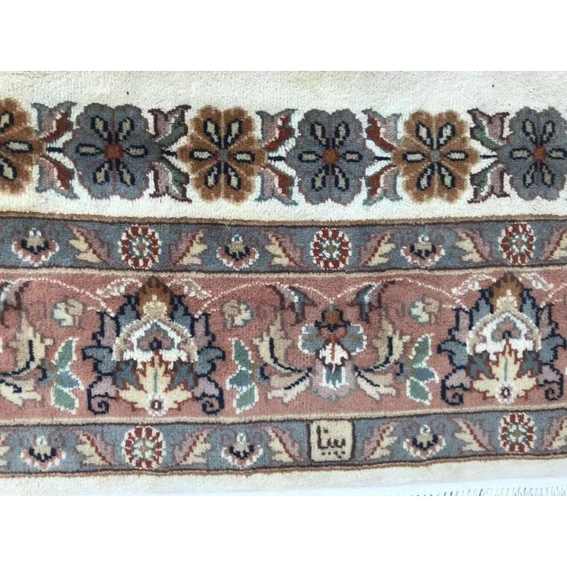 Vintage Silk and Wool Pakistan Rug For Sale - Image 11 of 16