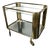 Bar Wagon in Brass and Glass, 1950s For Sale