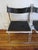 Contemporary Vintage Folding Chairs in Chrome-Plating with Leather from Lübke, 1970s, Set of 2 For Sale - Image 3 of 8