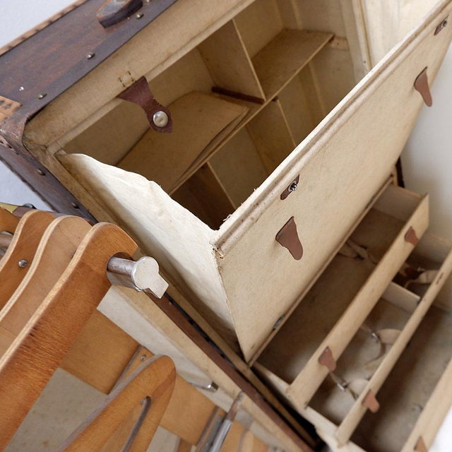 Antique Travel Trunk, 1930 For Sale - Image 11 of 16