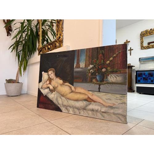 Stizina / Simon B, Reclining Female Nude, 1930-1950, Oil For Sale - Image 3 of 9