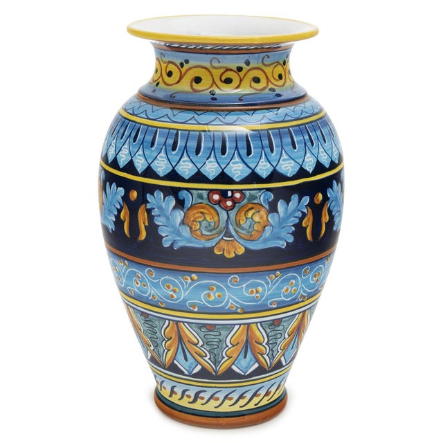 2020s Collectible Majolica Vase For Sale - Image 5 of 5