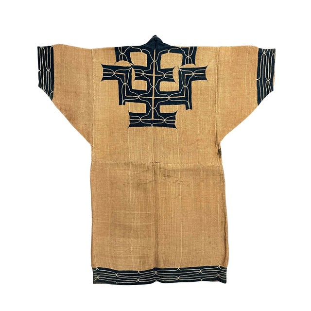 19th Century Ainu Attus Robe on Custom Wall Mount For Sale - Image 4 of 12
