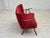 Danish 2-Seater Sofa in Red Fabric with Beech Legs and Armrests, 1960s For Sale - Image 10 of 17
