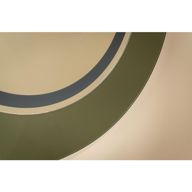 Glass Mirror by Marcello and Marco De Carli for Cristal Art, Italy 1970s For Sale - Image 7 of 10
