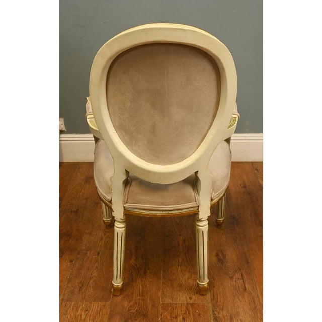Cream Louis XVI French Dining Chairs, Set of 14 For Sale - Image 8 of 9