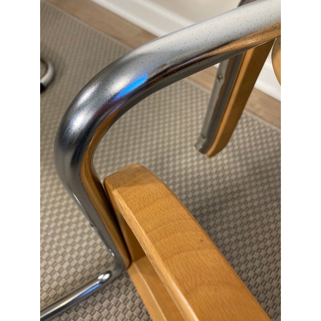 1960s Vintage Breuer S64 Style Arm Chairs - A Pair For Sale - Image 9 of 11