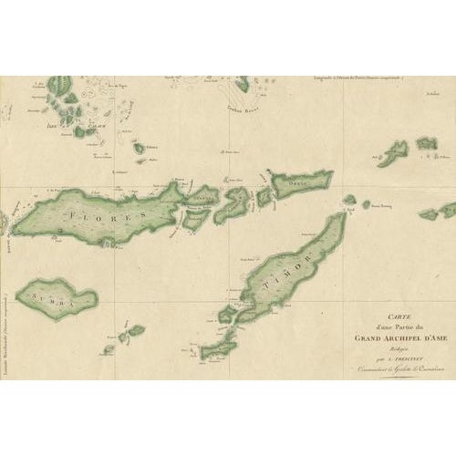 Antique Map of Flores, Timor and the Sunda Islands, France, 1790s For Sale - Image 4 of 12