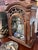 Antique French Oak Ornate Curio Display Cabinet For Sale - Image 9 of 18