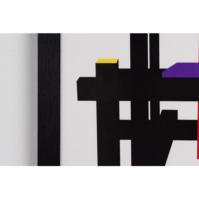 Izika Gaon De Stijl Poster by Gerrit Rietveld, Israel, 1977 For Sale - Image 12 of 18