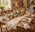 Vintage Madeira Style Embroidered Linen Table Set 5 For Sale - Image 10 of 10