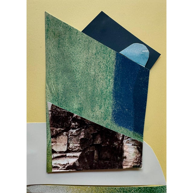 Abstract "Pop Music 6" Original Mixed-Media Collage on Paper by Zac Woodiel For Sale - Image 3 of 15