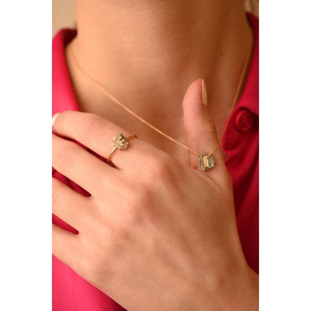 Not Yet Made - Made To Order Natural 1.02ct Diamond Alphabet F Personalized Ring (All Sizes Available) For Sale - Image 5 of 10