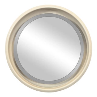 Italian Backlit Ceramic Mirror For Sale