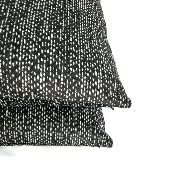 Black Stroheim Benoni in Zebra Velvet Pillow Cover For Sale - Image 8 of 9