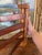 Vintage Wooden Swing-Arm Wall-Mounted Quilt or Towel Rack in Likely Oak and Mahogany. For Sale In Seattle - Image 6 of 10