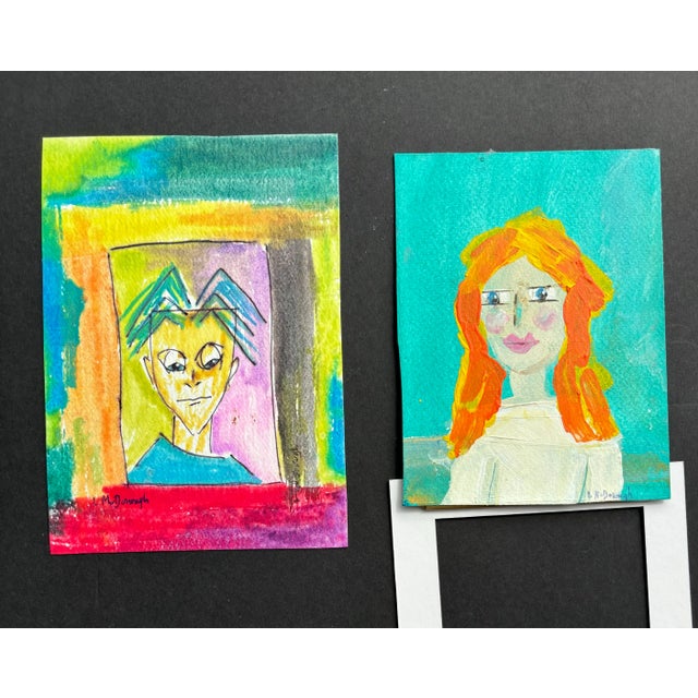 “The Prodigal Son and Bridgette” are two, original, aqua media portraits by Linda McDonough on Fabriano watercolor paper....