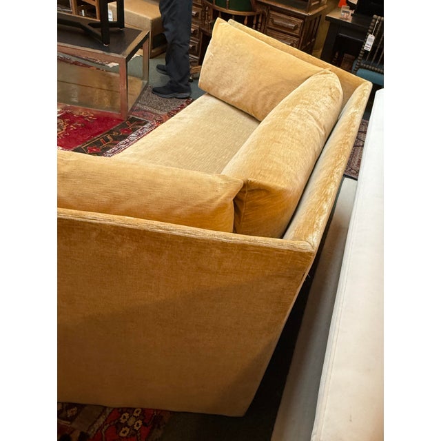 Textile John Salandino for Baker Furniture Angled Sofa For Sale - Image 7 of 12