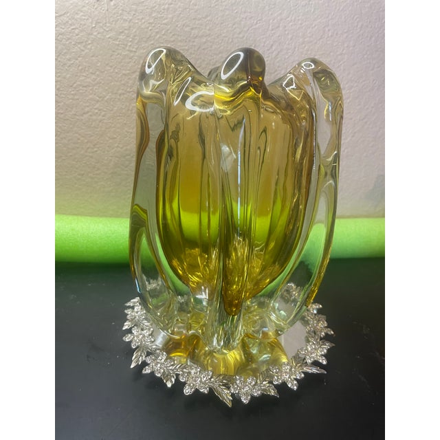 1960 Stunning Bohemian Glass Vase Designed by Josef Hospodka For Sale In Dallas - Image 6 of 9
