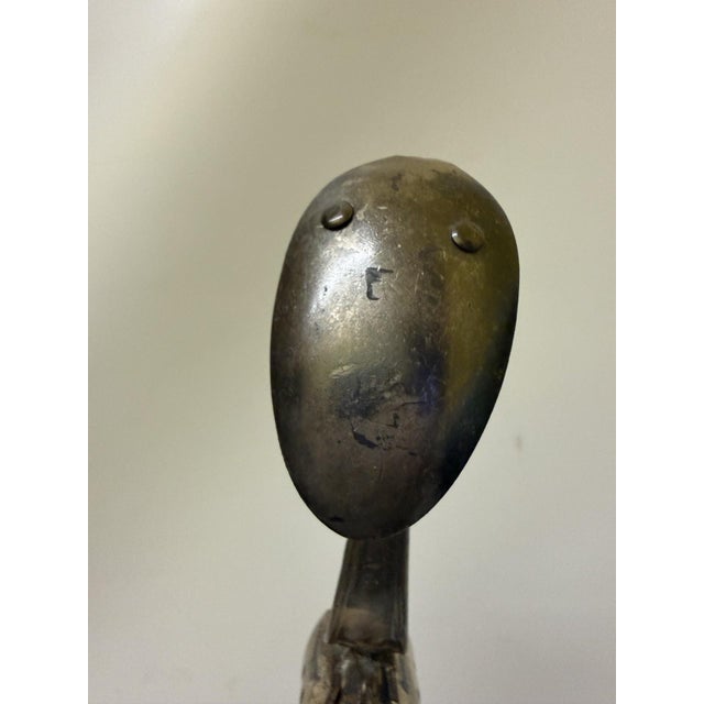 Wood Title: 1970s Mid-Century Modern Victor Delfín Studio Flatware Bird Sculpture - 11.5" For Sale - Image 7 of 13