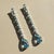 Modern Topaz Long Drop Earrings, Silver, Gold, Pair For Sale - Image 3 of 7