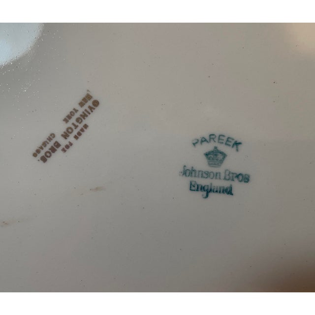 Vintage English Dinner Plates - Floral Porcelain - Johnson Brothers - Set of 9 For Sale - Image 9 of 9