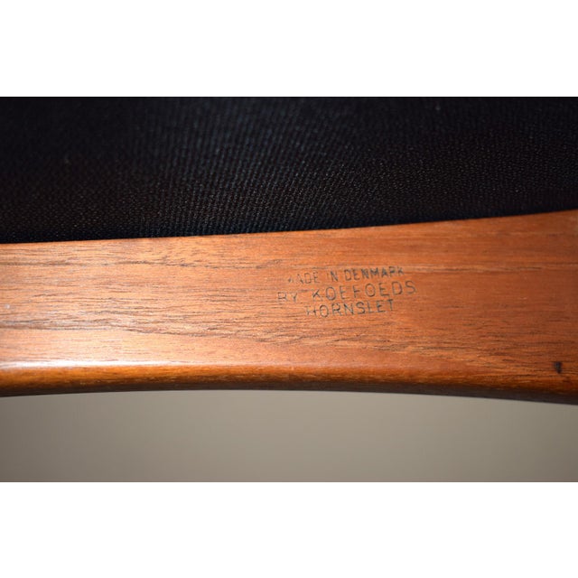 Mid-Century Modern Eva Dining Chairs in Teak and Wool by Niels Koefoed for Koefoed Hornslet, 1960s, Set of 4 For Sale - Image 12 of 14