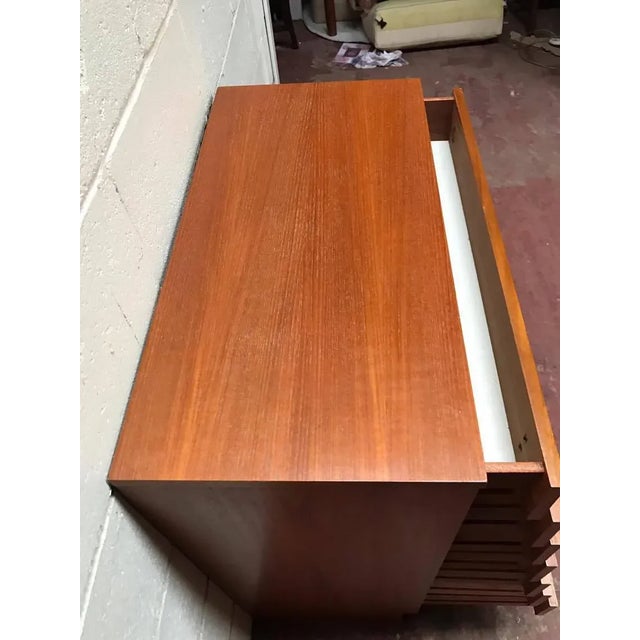 Wood Mid-Century Teak Chest of Drawers, 1960s For Sale - Image 7 of 8