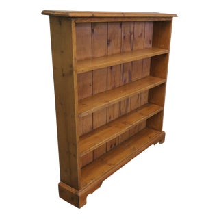 Golden Pine Open-Front Bookcase, 1960 For Sale