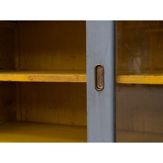 Goldenrod Large Glass-Fronted Sideboard, 1930s For Sale - Image 8 of 13