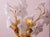 Murano Wall Sconce With White Flowers, 1970s For Sale - Image 4 of 9