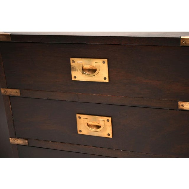 Military Campaign Bedside Chests, 1930, Set of 2 For Sale - Image 10 of 11
