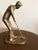 Metal Vintage Brass Golfer Sculpture For Sale - Image 7 of 10