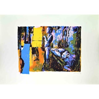 Nicola Simbari, Woman, 1975, Screen Print For Sale