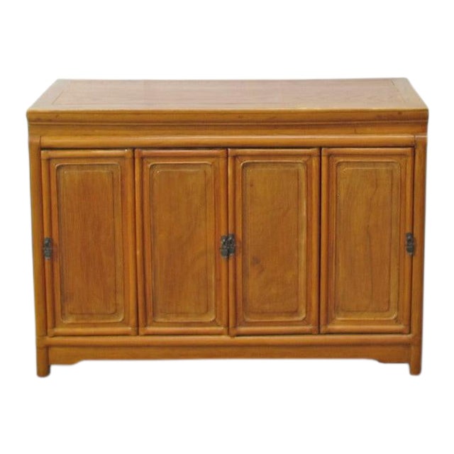 Antique Chinese Cabinet With 4 Doors For Sale