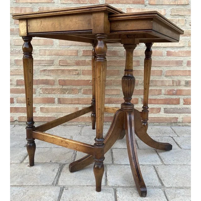 Marquetry Nesting Tables, Set of 2 For Sale - Image 15 of 18