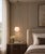 Glass Uno Polished Brass Matte White Globe Pendant by Fabio LTD For Sale - Image 7 of 7