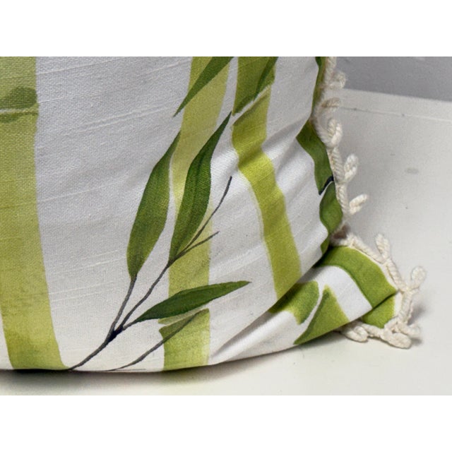 White Celerie Kemble for Eastern Accents Bamboo Forest Decorative Pillows, Pair For Sale - Image 8 of 12