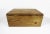 1970s Vintage Large Oak Wood Jewelry Storage Keepsake Box For Sale - Image 9 of 10