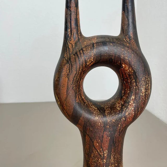 Vintage Ceramic Studio Pottery Vase from Gerhard Liebenthron, 1977 For Sale - Image 4 of 18
