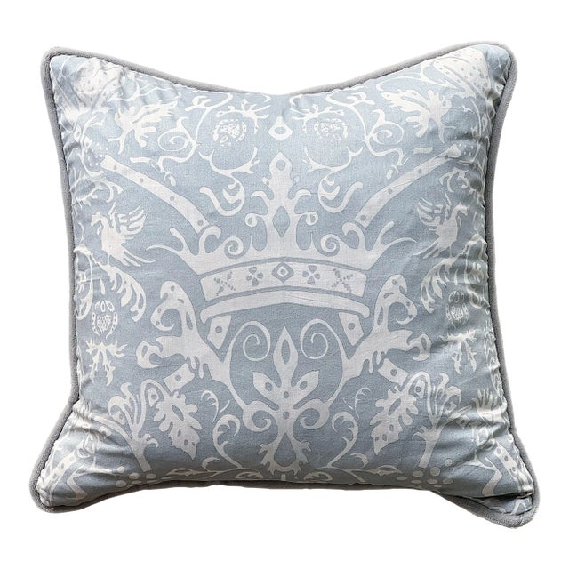 Groves Brothers Crown Fabric Pillow For Sale
