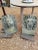 Pair of Antique Carved Granite Lion Heads For Sale - Image 11 of 12