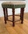 Mid-Century Modern Vintage Mid-Century Oak Footstool With Geometric Needlepoint Tapestry For Sale - Image 3 of 8