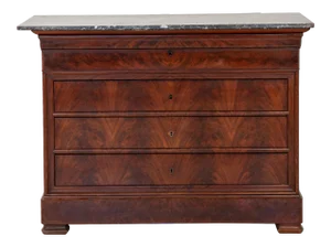 French Mahogany Louis Philippe Secretary, Late 19th Century