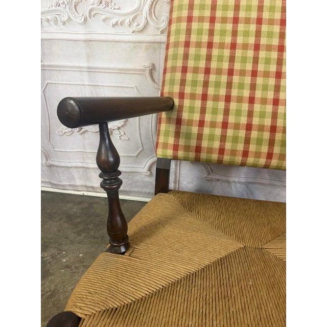 Pair of French Country Style Lounge Chairs W/ Ottomans For Sale - Image 4 of 15