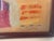 Colorful abstract painting acrylic on brown paper signed Mariana Shulga . Framed in mahogany frame.