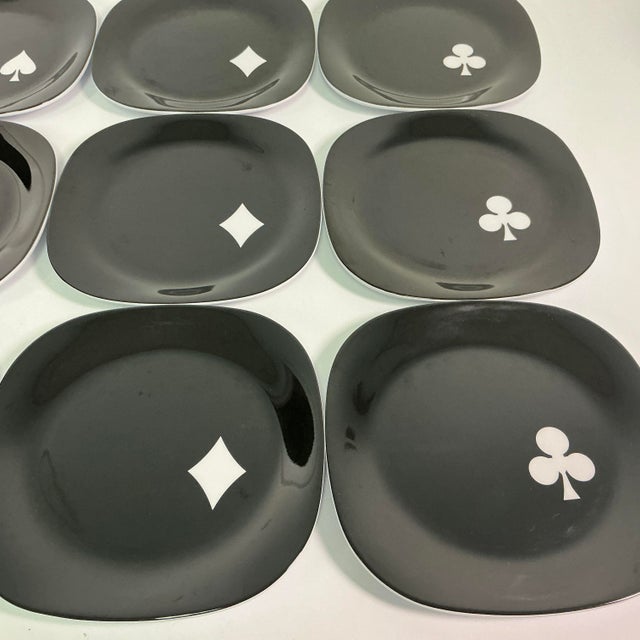 1990s Vintage Americana Contemporary Boho Chic Melamine Snack/Dessert Plates - Set of 10. For Sale - Image 12 of 12
