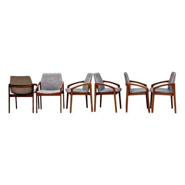 Danish Knife Chairs from K.S, 1960s, Set of 6 For Sale