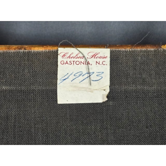 Blue 1960s Chelsea House Floral Still Life Oil Painting After Renoir For Sale - Image 8 of 17