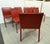 Italian Oxblood Leather Dining Side Chairs, Set of Eight For Sale - Image 11 of 12